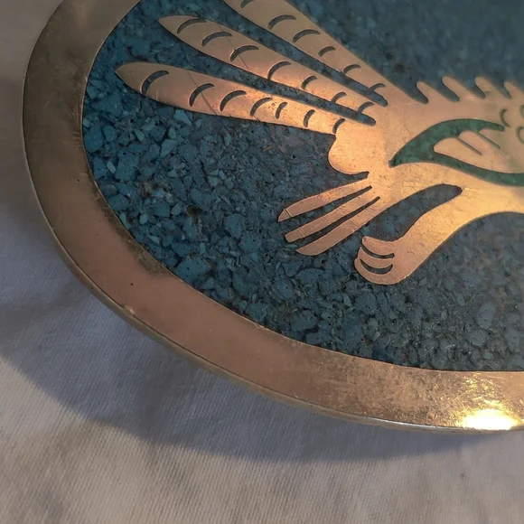 Vintage roadrunner belt buckle